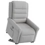 Sillón reclinable elevable de tela gris nube de , Sillones - Ref: Foro24-3303323, Precio: 277,79 €, Descuento: %