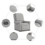 Sillón reclinable elevable de tela gris nube de , Sillones - Ref: Foro24-3303323, Precio: 277,79 €, Descuento: %