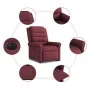 Sillón eléctrico reclinable elevable de tela rojo tinto de , Sillones - Ref: Foro24-3303337, Precio: 329,20 €, Descuento: %