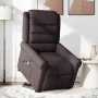 Sillón masaje eléctrico reclinable elevable tela marrón oscuro de , Sillones - Ref: Foro24-3303349, Precio: 347,43 €, Descuen...