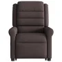 Sillón masaje eléctrico reclinable elevable tela marrón oscuro de , Sillones - Ref: Foro24-3303349, Precio: 347,43 €, Descuen...