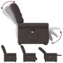 Sillón masaje eléctrico reclinable elevable tela marrón oscuro de , Sillones - Ref: Foro24-3303349, Precio: 347,43 €, Descuen...