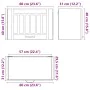 Armario de pared de cocina Lucca roble ahumado de , Armarios de cocina - Ref: Foro24-853842, Precio: 51,84 €, Descuento: %