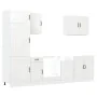Mueble cocina Kalmar blanco de alto brillo 7 pzas de , Armarios de cocina - Ref: Foro24-3314773, Precio: 632,39 €, Descuento: %