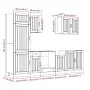 Mueble cocina Kalmar blanco de alto brillo 7 pzas de , Armarios de cocina - Ref: Foro24-3314773, Precio: 632,39 €, Descuento: %
