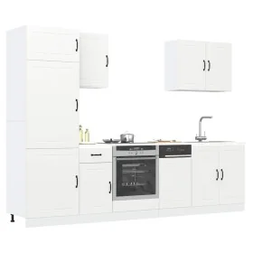 Mueble de cocina Kalmar blanco 7 piezas madera contrachapada de , Armarios de cocina - Ref: Foro24-3314771, Precio: 566,78 €,...