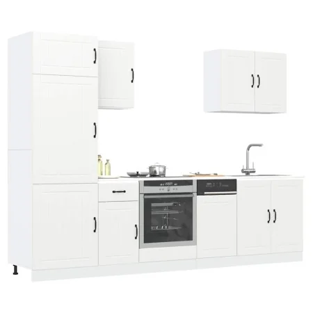 Mueble de cocina Kalmar blanco 7 piezas madera contrachapada de , Armarios de cocina - Ref: Foro24-3314771, Precio: 566,78 €,...