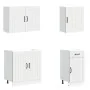 Mueble de cocina Kalmar blanco 7 piezas madera contrachapada de , Armarios de cocina - Ref: Foro24-3314771, Precio: 566,78 €,...