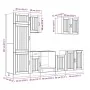 Mueble de cocina Kalmar blanco 7 piezas madera contrachapada de , Armarios de cocina - Ref: Foro24-3314771, Precio: 566,78 €,...