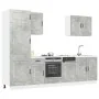 Mueble cocina Kalmar gris hormigón 7 pzas madera contrachapada de , Armarios de cocina - Ref: Foro24-3314765, Precio: 549,95 ...