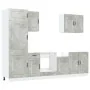 Mueble cocina Kalmar gris hormigón 7 pzas madera contrachapada de , Armarios de cocina - Ref: Foro24-3314765, Precio: 549,95 ...