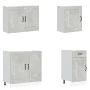 Mueble cocina Kalmar gris hormigón 7 pzas madera contrachapada de , Armarios de cocina - Ref: Foro24-3314765, Precio: 549,95 ...