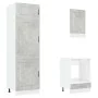 Mueble cocina Kalmar gris hormigón 7 pzas madera contrachapada de , Armarios de cocina - Ref: Foro24-3314765, Precio: 549,95 ...