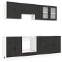 Mueble de cocina Kalmar negra 8 piezas madera contrachapada de , Armarios de cocina - Ref: Foro24-3314842, Precio: 574,21 €, ...