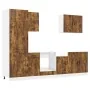 Mueble cocina Kalmar roble ahumado 7 pzas madera contrachapada de , Armarios de cocina - Ref: Foro24-3314786, Precio: 575,50 ...