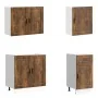 Mueble cocina Kalmar roble ahumado 7 pzas madera contrachapada de , Armarios de cocina - Ref: Foro24-3314786, Precio: 575,50 ...