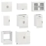 Mueble cocina Kalmar blanco de alto brillo 8 pzas de , Armarios de cocina - Ref: Foro24-3314823, Precio: 608,11 €, Descuento: %