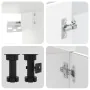 Mueble cocina Kalmar blanco de alto brillo 8 pzas de , Armarios de cocina - Ref: Foro24-3314823, Precio: 608,11 €, Descuento: %