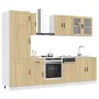 Mueble cocina Kalmar roble sonoma 8 pzas madera contrachapada de , Armarios de cocina - Ref: Foro24-3314814, Precio: 601,62 €...