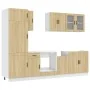 Mueble cocina Kalmar roble sonoma 8 pzas madera contrachapada de , Armarios de cocina - Ref: Foro24-3314814, Precio: 601,62 €...