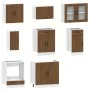Mueble cocina Kalmar roble marrón 8 pzas madera contrachapada de , Armarios de cocina - Ref: Foro24-3314828, Precio: 544,29 €...