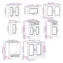 Mueble cocina Kalmar roble marrón 8 pzas madera contrachapada de , Armarios de cocina - Ref: Foro24-3314828, Precio: 544,29 €...