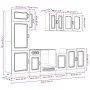 Mueble cocina Kalmar madera vieja 8 pzas madera contrachapada de , Armarios de cocina - Ref: Foro24-3314799, Precio: 641,66 €...