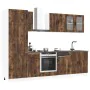 Mueble cocina Kalmar roble ahumado 8 pzas madera contrachapada de , Armarios de cocina - Ref: Foro24-3314816, Precio: 620,20 ...