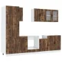 Mueble cocina Kalmar roble ahumado 8 pzas madera contrachapada de , Armarios de cocina - Ref: Foro24-3314816, Precio: 620,20 ...
