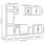 Mueble cocina Kalmar roble ahumado 8 pzas madera contrachapada de , Armarios de cocina - Ref: Foro24-3314816, Precio: 620,20 ...