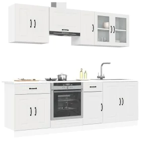 Mueble de cocina Kalmar blanco 8 piezas madera contrachapada de , Armarios de cocina - Ref: Foro24-3314821, Precio: 517,09 €,...