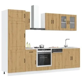Mueble de cocina Kalmar 8 piezas artesanal roble de , Armarios de cocina - Ref: Foro24-3314800, Precio: 633,56 €, Descuento: %
