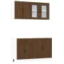 Mueble cocina Kalmar roble marrón 4 pzas madera contrachapada de , Armarios de cocina - Ref: Foro24-3314868, Precio: 295,32 €...