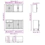 Mueble cocina Kalmar roble marrón 4 pzas madera contrachapada de , Armarios de cocina - Ref: Foro24-3314868, Precio: 295,32 €...