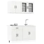 Mueble cocina Kalmar blanco de alto brillo 4 pzas de , Armarios de cocina - Ref: Foro24-3314863, Precio: 322,62 €, Descuento: %