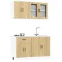 Mueble cocina Kalmar roble sonoma 4 pzas madera contrachapada de , Armarios de cocina - Ref: Foro24-3314854, Precio: 267,57 €...