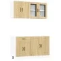 Mueble cocina Kalmar roble sonoma 4 pzas madera contrachapada de , Armarios de cocina - Ref: Foro24-3314854, Precio: 267,57 €...