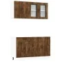 Mueble cocina Kalmar roble ahumado 4 pzas madera contrachapada de , Armarios de cocina - Ref: Foro24-3314856, Precio: 296,27 ...