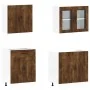 Mueble cocina Kalmar roble ahumado 4 pzas madera contrachapada de , Armarios de cocina - Ref: Foro24-3314856, Precio: 296,27 ...