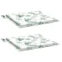 Cojines de silla 2 uds tela estampado de hojas 50x50x3 cm de , Cojines para sillas y sofás - Ref: Foro24-361086, Precio: 19,8...