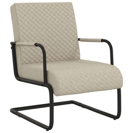 Silla voladiza cuero sintético gris claro de , Sillones - Ref: Foro24-325785, Precio: 163,80 €, Descuento: %