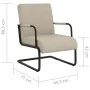 Silla voladiza cuero sintético gris claro de , Sillones - Ref: Foro24-325785, Precio: 163,80 €, Descuento: %