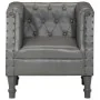 Sillón de cuero auténtico gris de , Sillones - Ref: Foro24-286591, Precio: 247,99 €, Descuento: %