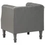 Sillón de cuero auténtico gris de , Sillones - Ref: Foro24-286591, Precio: 247,99 €, Descuento: %