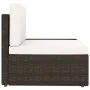 Sofá seccional esquina reposabrazos izq. ratán sintético marrón de , Sofás modulares de exterior - Ref: Foro24-49509, Precio:...