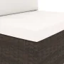 Sofá seccional esquina reposabrazos izq. ratán sintético marrón de , Sofás modulares de exterior - Ref: Foro24-49509, Precio:...