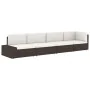 Sofá seccional esquina reposabrazos izq. ratán sintético marrón de , Sofás modulares de exterior - Ref: Foro24-49509, Precio:...