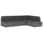 Sofá seccional esquina reposabrazos izq. ratán sintético marrón de , Sofás modulares de exterior - Ref: Foro24-49509, Precio:...