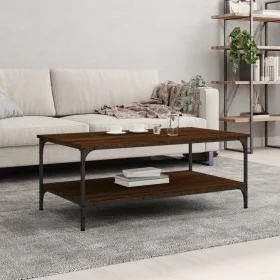 Mesa de centro madera de ingeniería marrón roble 100x55x40 cm by , Coffee table - Ref: Foro24-832837, Price: 42,94 €, Discoun...