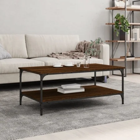 Mesa de centro madera de ingeniería marrón roble 100x55x40 cm by , Coffee table - Ref: Foro24-832837, Price: 42,94 €, Discoun...